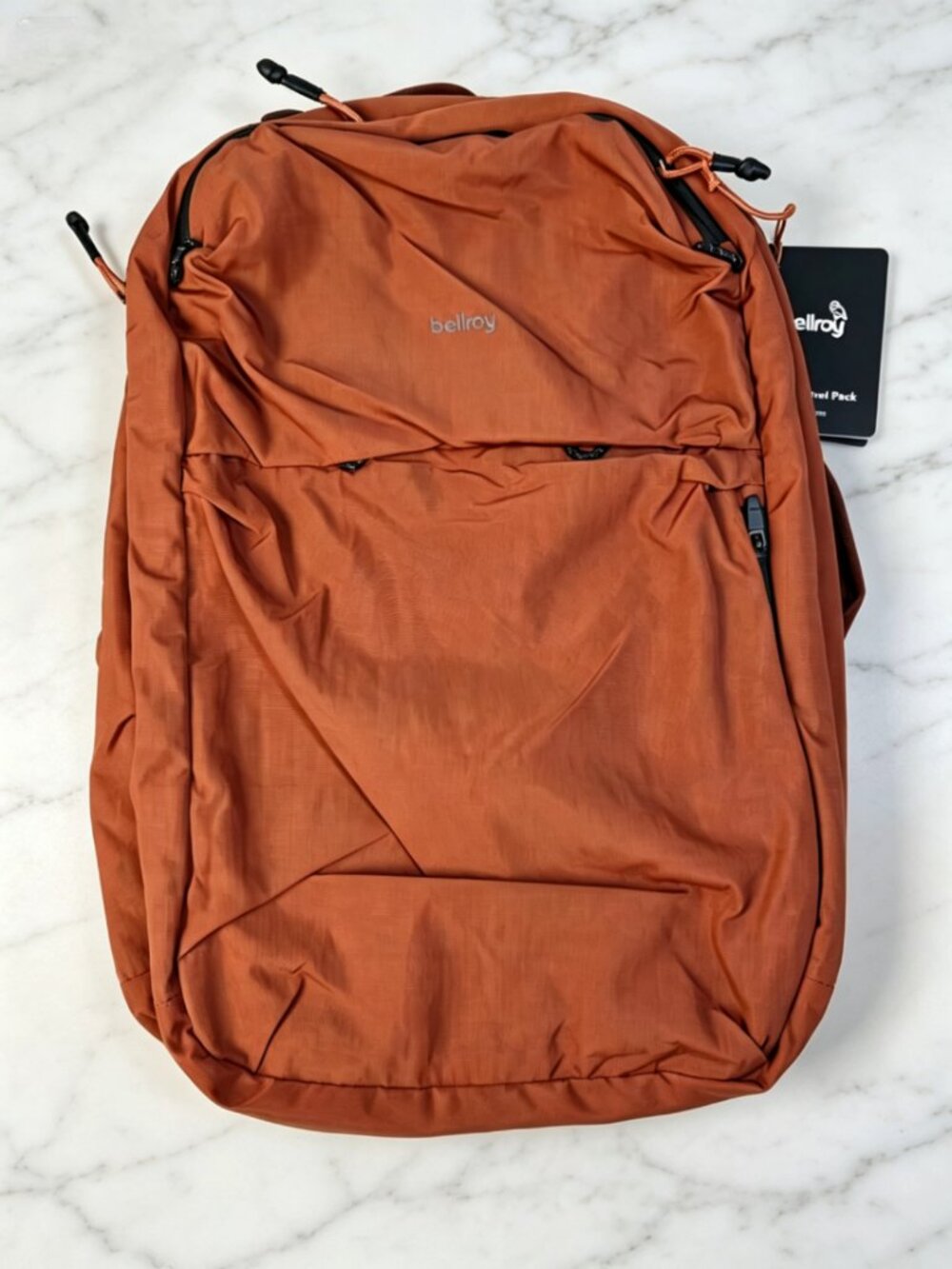 Bellroy Travel Pack Backpack Everyday Travel Carry On Rust Orange